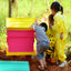 A set of children's beekeeper suits (breathable type), beekeeping equipment, and gloves. - Korvel
