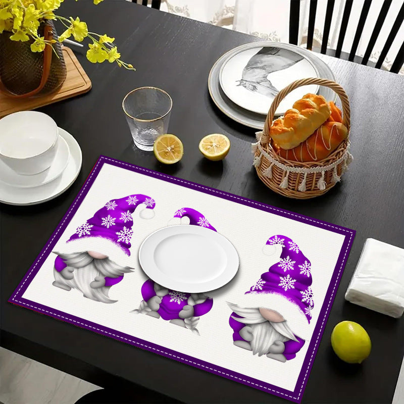 Christmas Dwarf Meal Mat - Festive Table Decoration