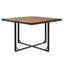 TOPMAX Patio All-Weather PE Wicker Dining Table Set with Wood Tabletop for 8, Black Rattan+Beige Cushion (9-Piece) - Korvel