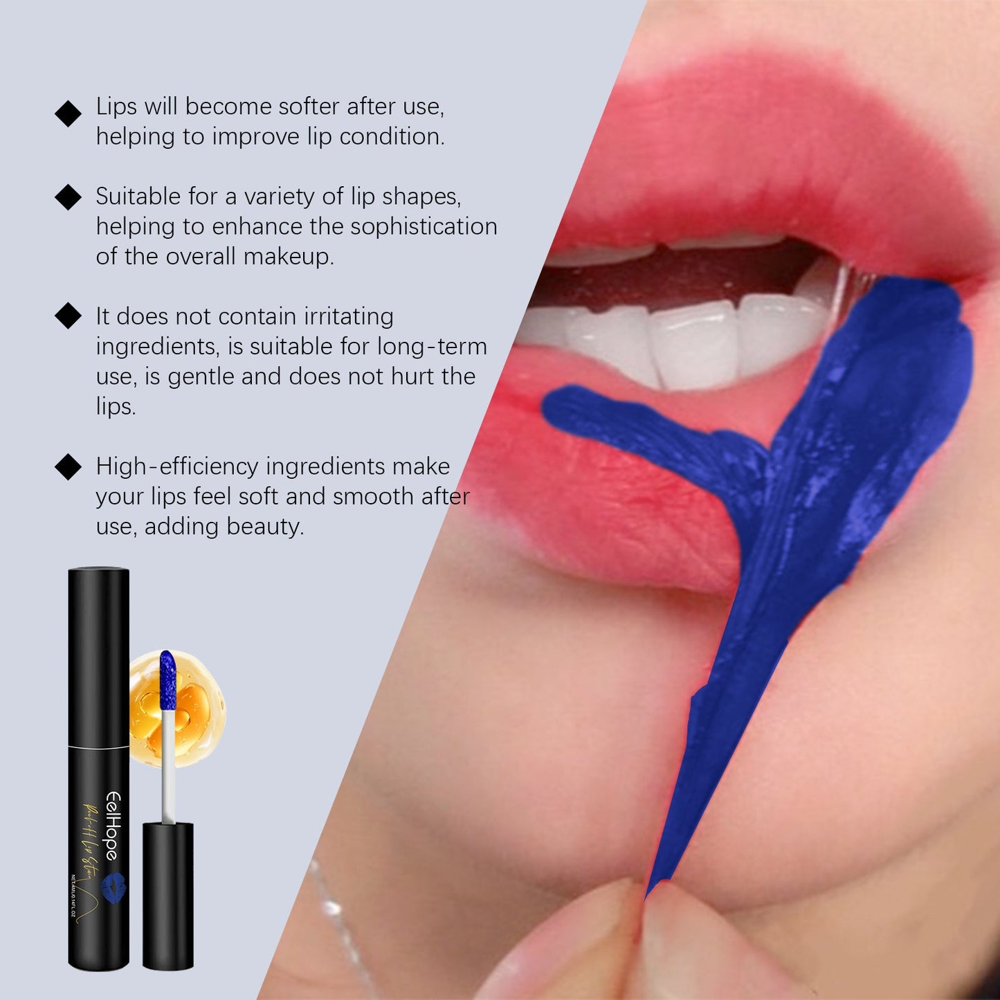 Matte Tear Lip Glaze - Hydrating Lip Makeup with Subtle Color