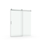 68 to 72 inches wide x 76 inches high frameless soft closing shower door 3/8 inches (10mm) thick brushed nickel solid glass 22D0 - Korvel