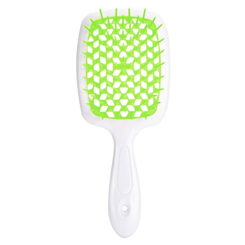 Honeycomb hollow massage comb, smooth hair grid comb, smooth hair dry and wet dual-purpose comb, curly and fluffy hair styling comb - Korvel