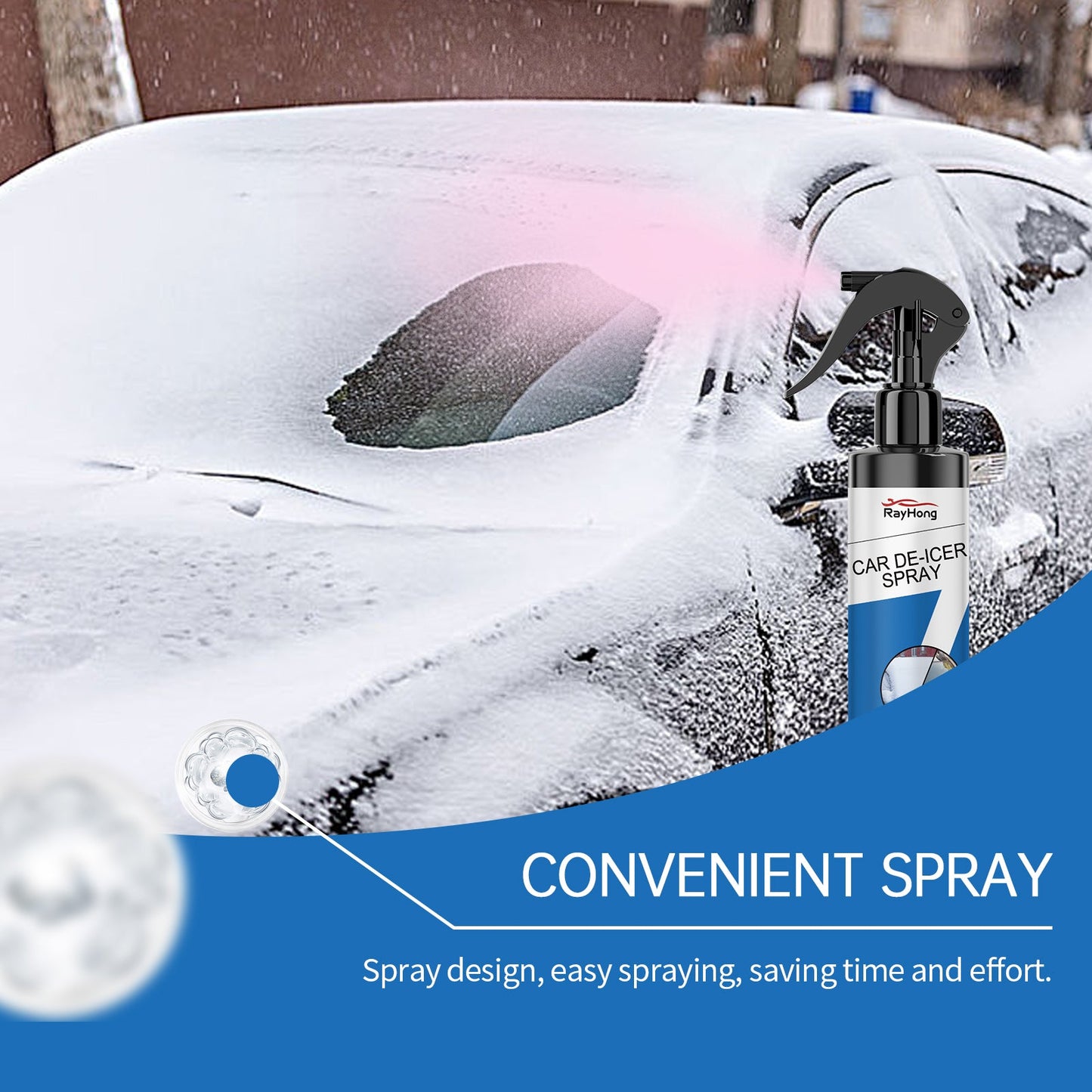 Premium Car De-Icer Spray for Quick Frost Removal