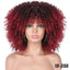 Female Hair African Small Curly Hair Explosion Head Black Chemical Fiber Wig Full Head Set - Korvel