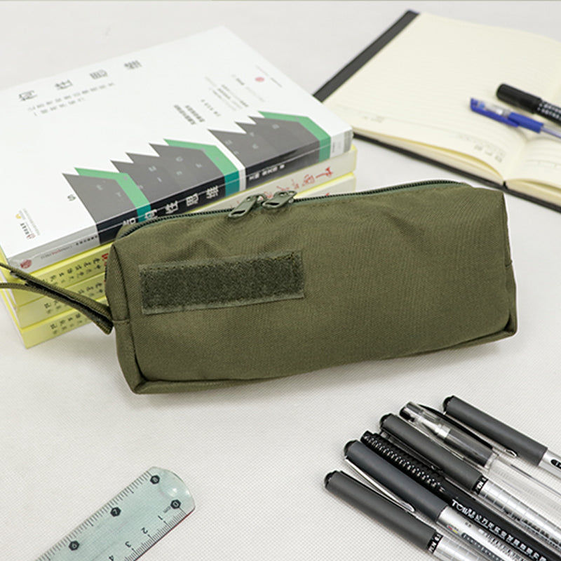 Cold War-era large-capacity tactical storage bag – versatile MOLLE-compatible pouch for students/stationery or tactical use. - Korvel