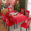 Christmas tablecloth, holiday decoration, elastic chair cover, household dining table, waterproof and dustproof tablecloth, fabric decorative tablecloth - Korvel