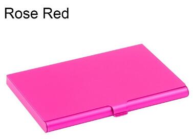 Creative business card case stainless steel Aluminum Holder Metal Box Cover Credit Men business card holder card metal Wallet - Korvel