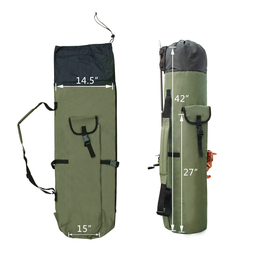 Fishing Portable Multifunction Nylon Fishing Bags Fishing Rod Bag Case Fishing Tackle Tools Storage Bag - Korvel