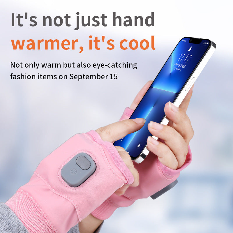 Autumn and Winter Electric Gloves Intelligent Long Range USB Heating Gloves Gaming Office Outdoor Heating Gloves - Korvel