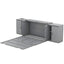Queen Size Murphy Bed with Shelves, Cabinets and USB Ports,Gray - Korvel