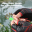 Outdoor sports autumn and winter anti slip breathable dew three finger wear-resistant and anti cutting lure fishing gloves - Korvel