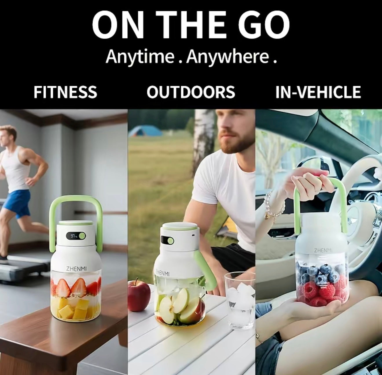 BlendGo Portable Blender - Cordless Convenience