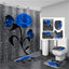 Hot HD Digital Printing Polyester Waterproof Polyester Flower Bathroom Hotel Shower Curtain - Korvel