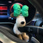 Adorable Adorno de Perro de Peluche para Decoración del Interior del Coche