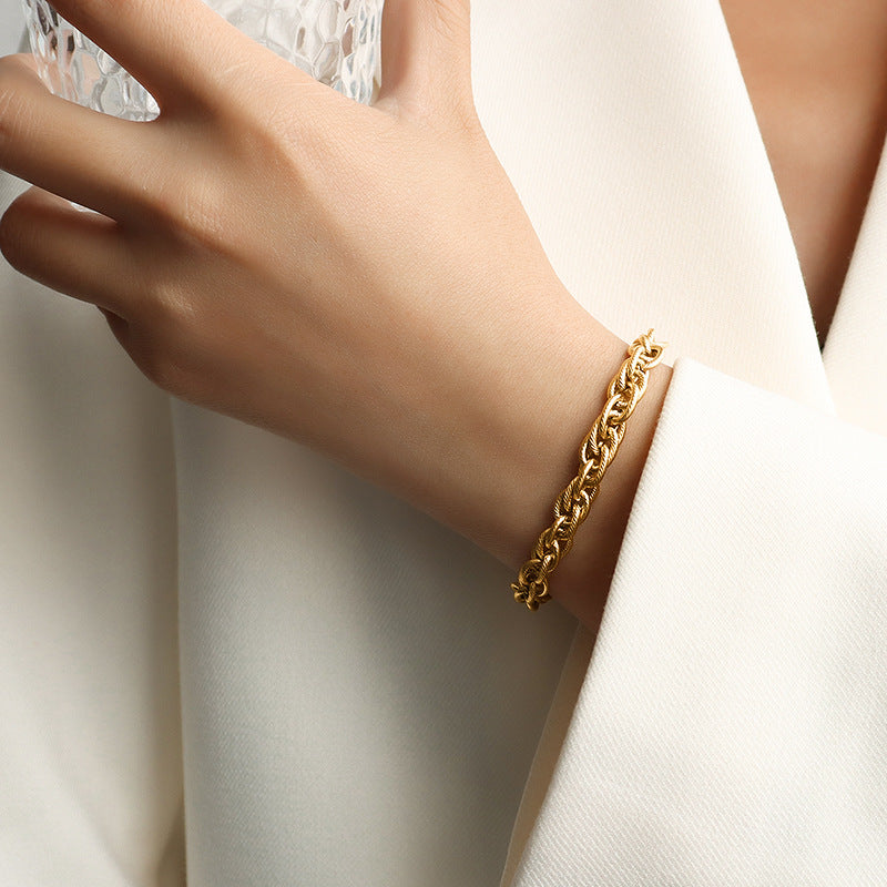 Titanium Steel Chain Bracelet - Korvel
