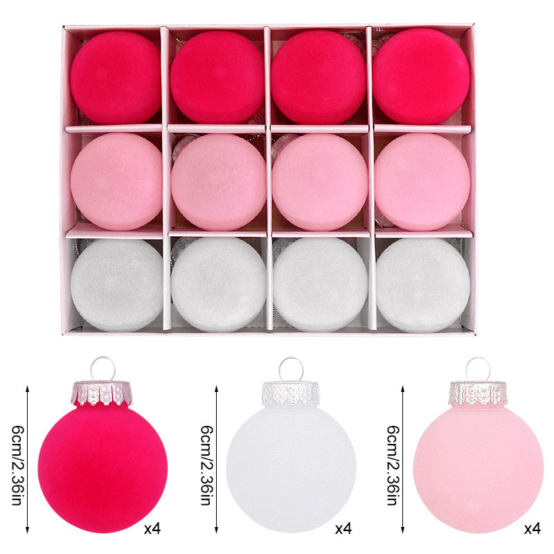 Elegant 6cm Christmas Ball Ornaments - Set of 12