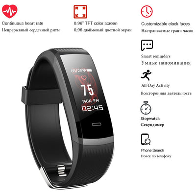 Sport Smart Watch GT101 Waterproof Color Screen Fitness Tracker Heart Rate Monitor Call Reminder Smartwatch Men Women - Korvel