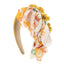 Fashionable leopard print fabric flower headband - Korvel