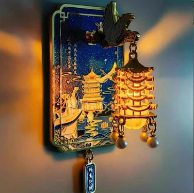 GlowCrane Wuhan Magnet - Luminous Cultural Souvenir