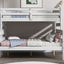 Wood Twin over Full Bunk Bed with Ladder White - Korvel