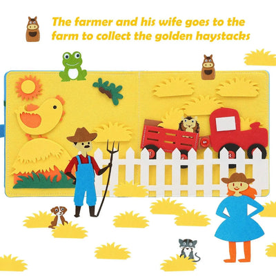 Montessori Busy Board: Farm Animal Storytelling Toy