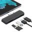 Suitable for Surface Pro 4/5/6 docking station USB to HDMI same screen card reader expansion hub - Korvel