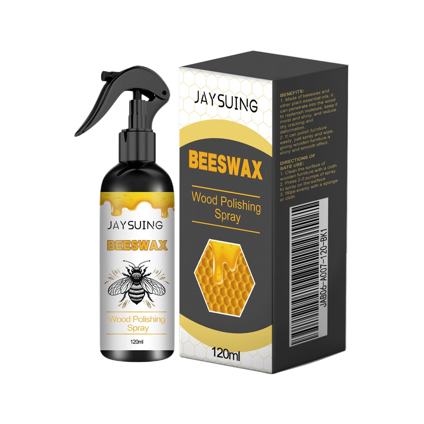 Spray de polissage en cire d'abeille pour l'entretien des meubles
