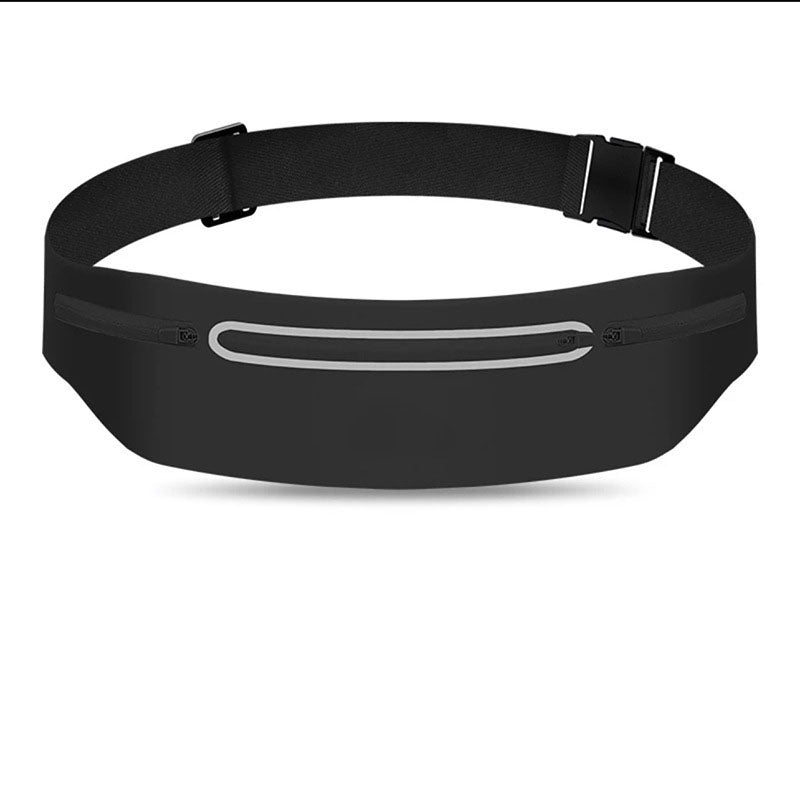 Outdoor sports running voltage waterproof waist bag Lycra ultra-thin skin friendly mobile phone three pocket large capacity wais - Korvel