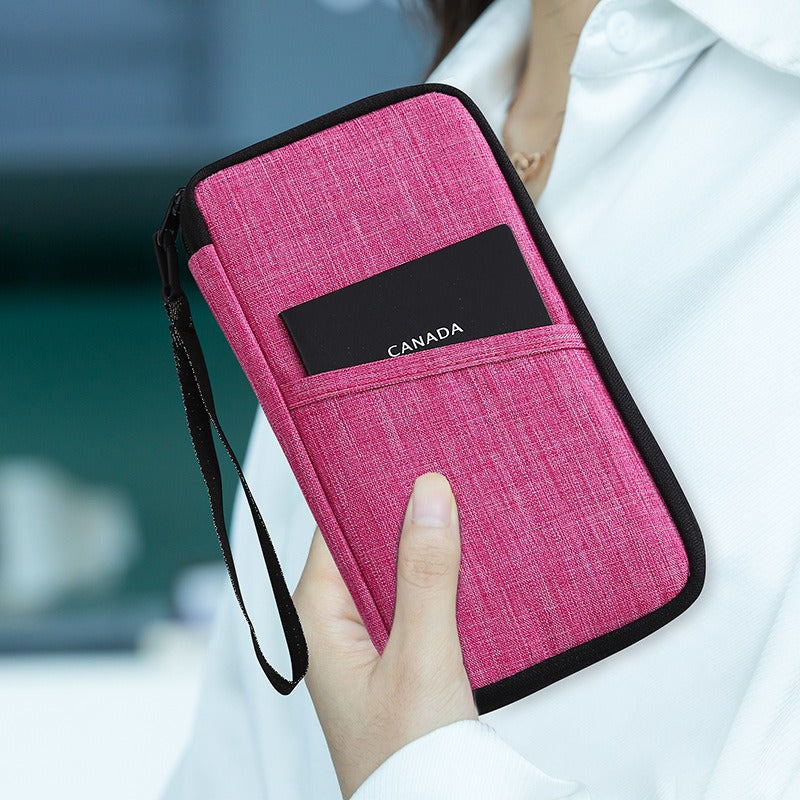 Premium Travel Passport Purse - Multifunctional Storage Wallet