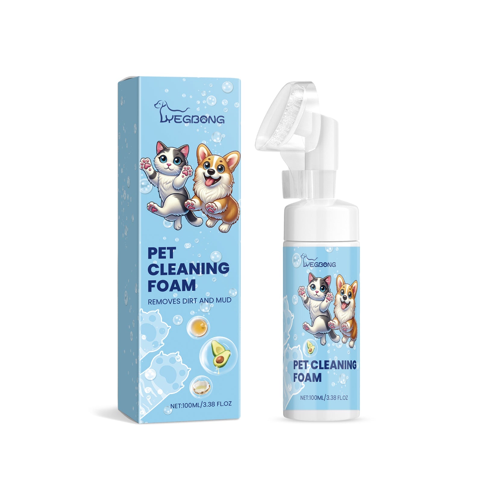 Pet Paw Foam Cleaner Dog And Cat Foot Wash Soles And Pads Care Cleaner - Korvel