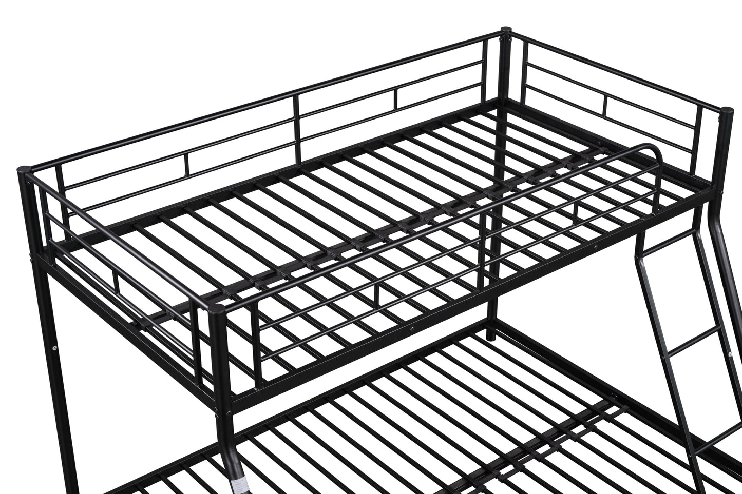 Metal Twin over Full Bunk Bed/ Heavy-duty Sturdy Metal/ Noise Reduced/ Safety Guardrail/ CPC Certified/ No Box Spring Needed - Korvel