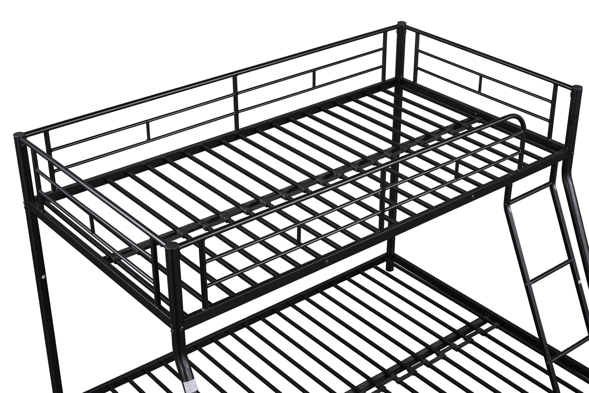 Metal Twin over Full Bunk Bed/ Heavy-duty Sturdy Metal/ Noise Reduced/ Safety Guardrail/ CPC Certified/ No Box Spring Needed - Korvel