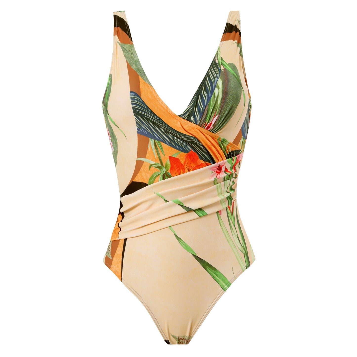 French Retro Two-Piece Bikini for Beach Getaways
