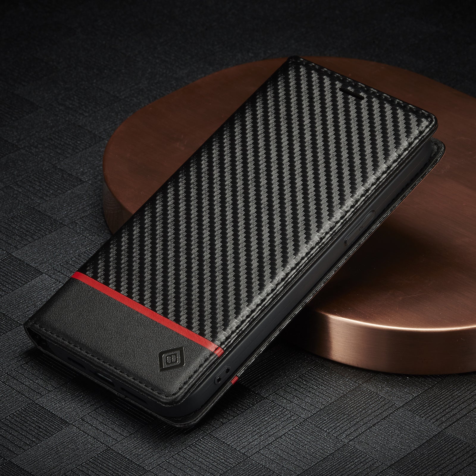 New Carbon Fiber For iPhone 13 13promax 13pro Mobile Phone Leather Case Magnetic Suction Protective Cover - Korvel