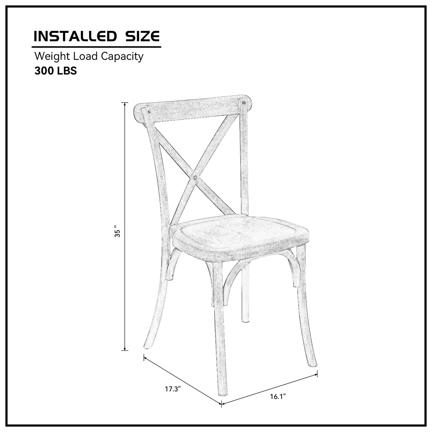 4-Pack Resin X-Back Chair, Mid Century Chair Modern Farmhouse Cross Back Chair for Kitchen ,Lime Wash - Korvel