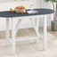 Ensemble de salle à manger surélevé en bois TOPMAX 3 pièces - Blanc et gris