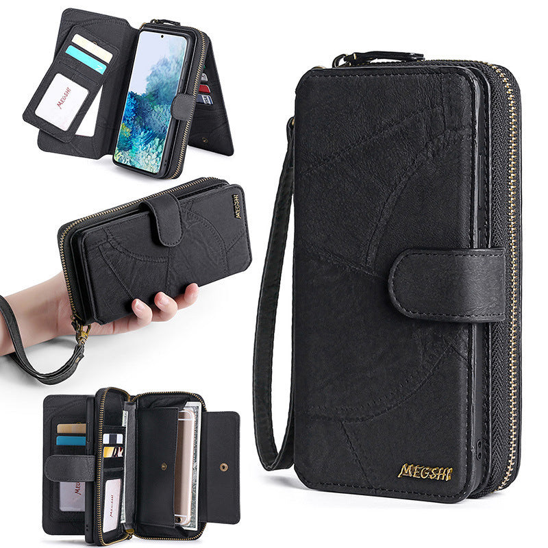 Suitable for iPhone 15 Promax phone case, wallet, card insertion phone case, flip cover leather case - Korvel