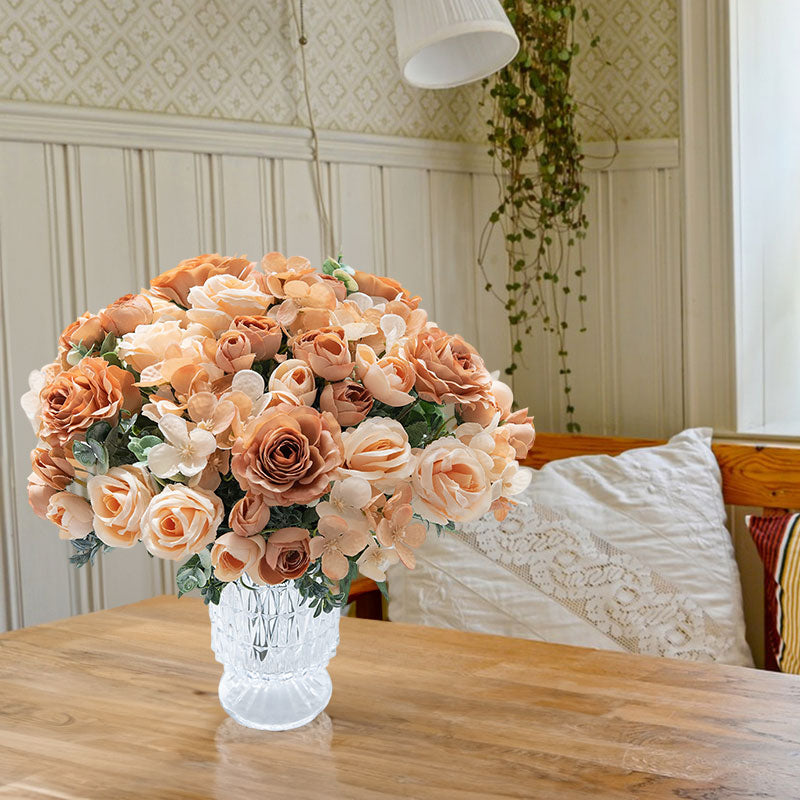 High-quality silk roses: for home, bedroom, weddings (wreaths, arch decor), outdoor yards, DIY gifts. - Korvel