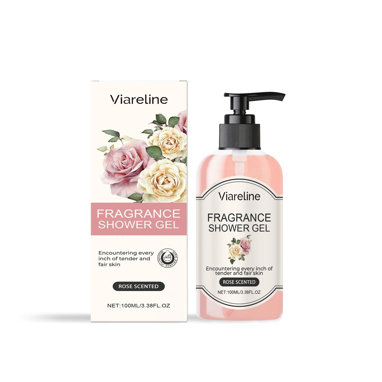 Fragrant Body Wash (Rose Scent) Moisturize And Moisturize Skin To Improve Dry Women's Body Wash - Korvel