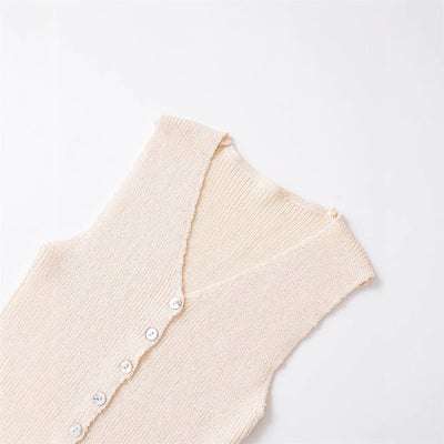 Unique Round Neck Solid Color Cardigan for Spring