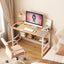 Computer desk, desktop room, simple desk, bedroom desk, student home desk, wooden desk with storage rack - Korvel