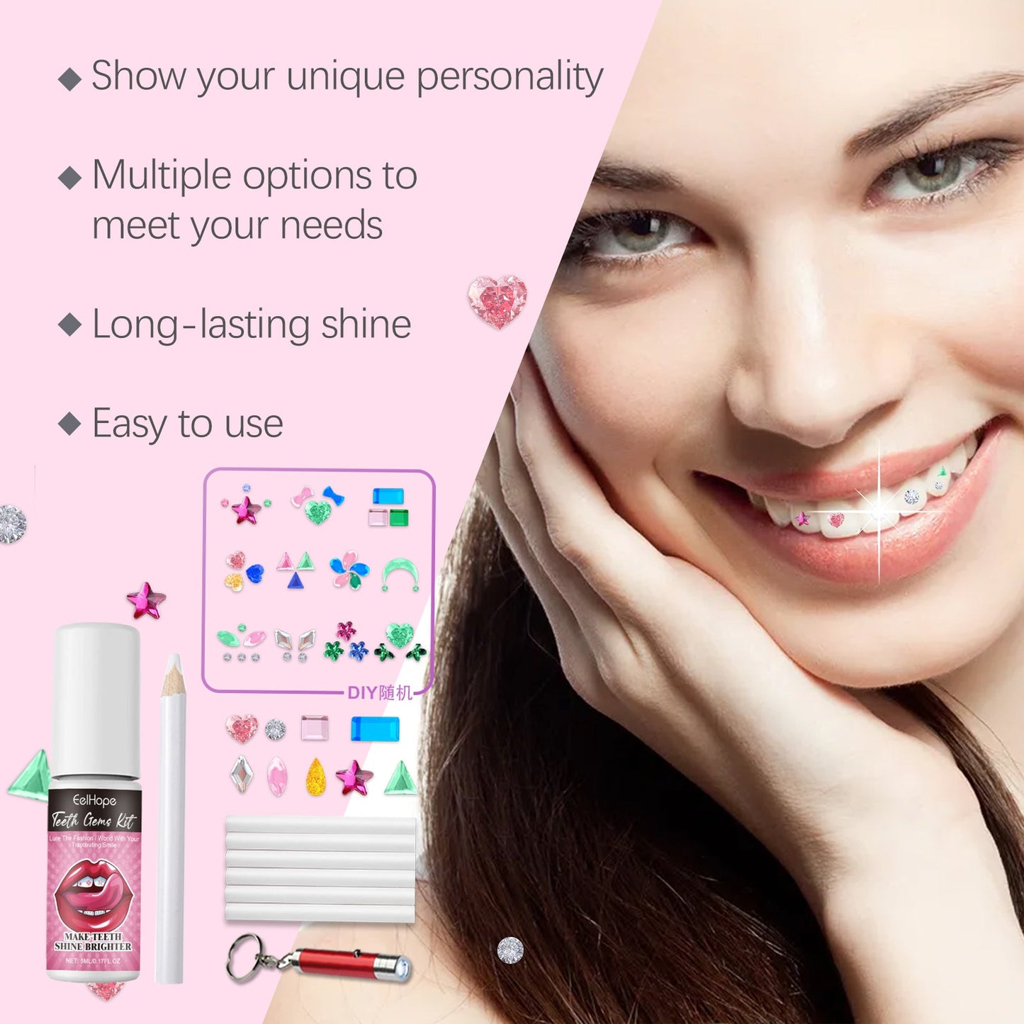 Kit de bricolaje de taladro dental personalizado para sonrisas creativas