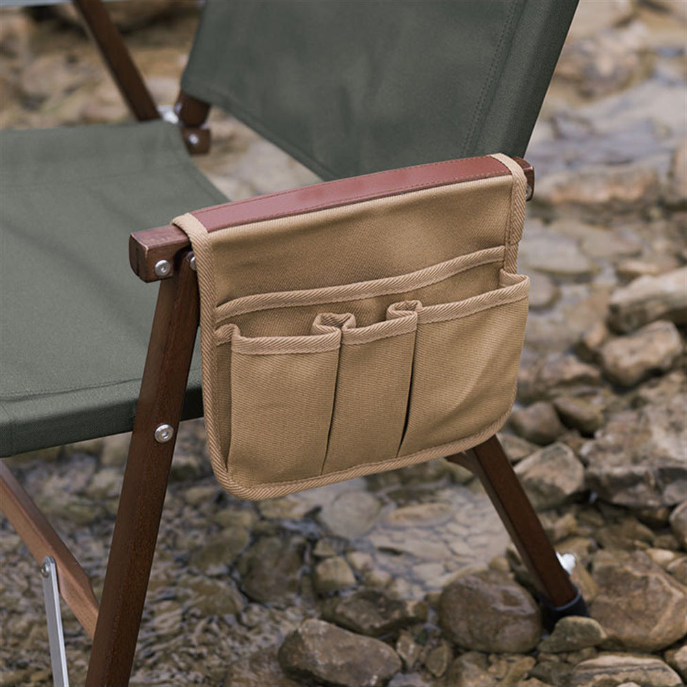 Outdoor chair armrest hanging bag Outdoor camping side multifunctional storage bag - Korvel