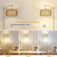 Arc Floor Lamp with 3 Color Temperatures, LED Gold Floor Lamp with Remote & Stepless Dimmable Bulb, Boho Standing Lamp - Korvel