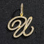 Hip Hop Grass Letter Pendant with Cuban Chain