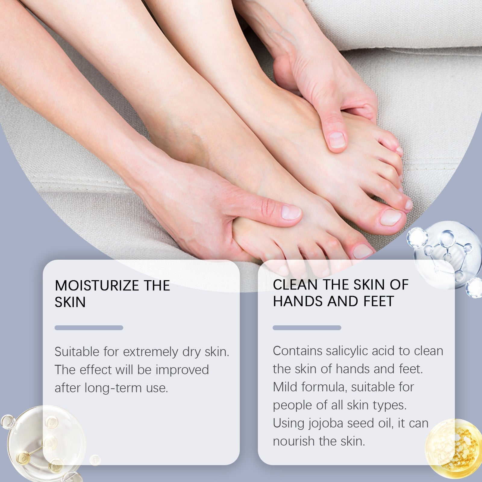 Hand And Foot Moisturizer To Relieve Dry Hands And Feet, Moisturize And Care For Skin Skin Care Wand - Korvel