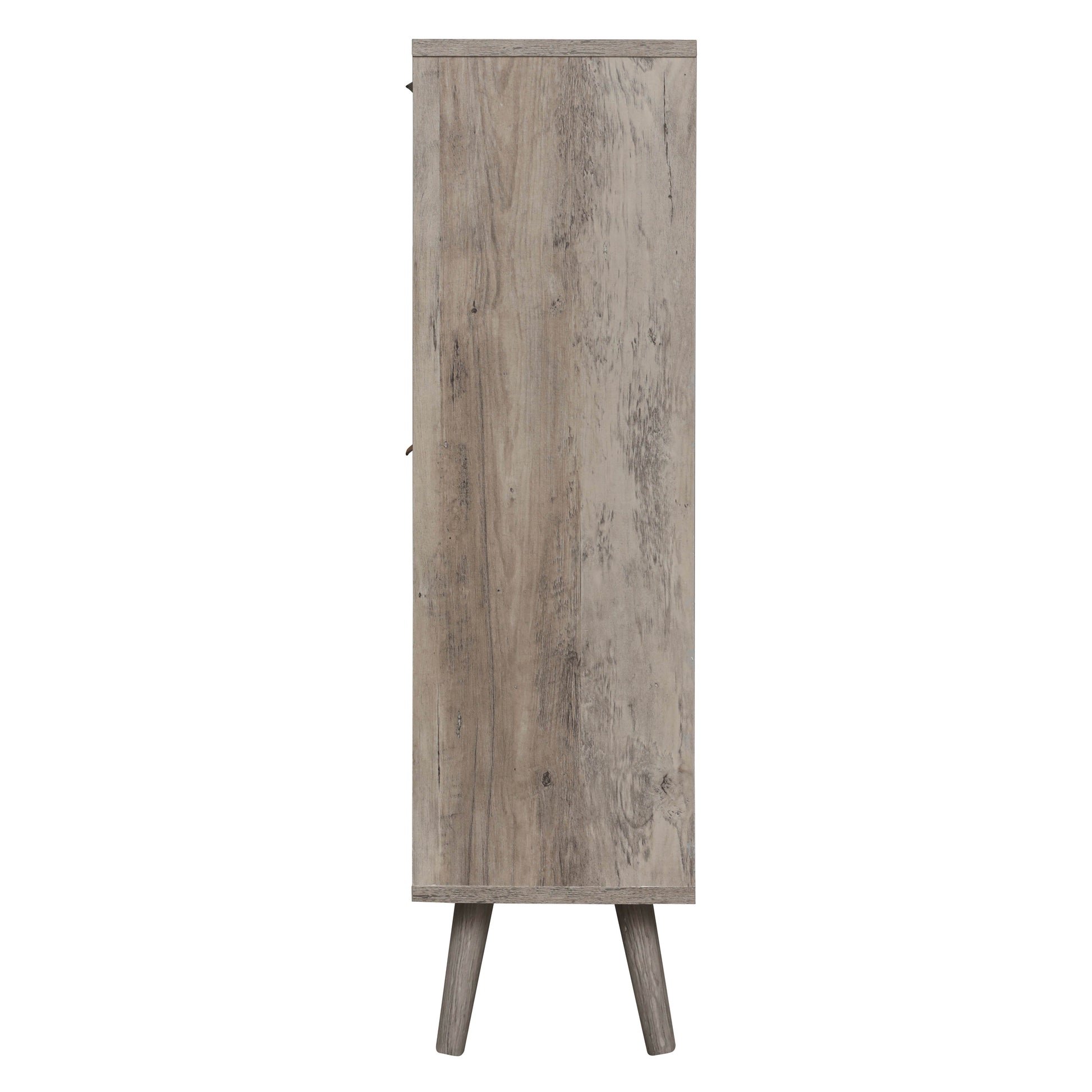 4 Door Shoe Rack, Freestanding Modern Shoe Storage Cabinet, for Entryway - Korvel