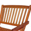 Foldable Patio Dining Set 4 Folding Chairs Indoor and outdoor universal Teak - Korvel