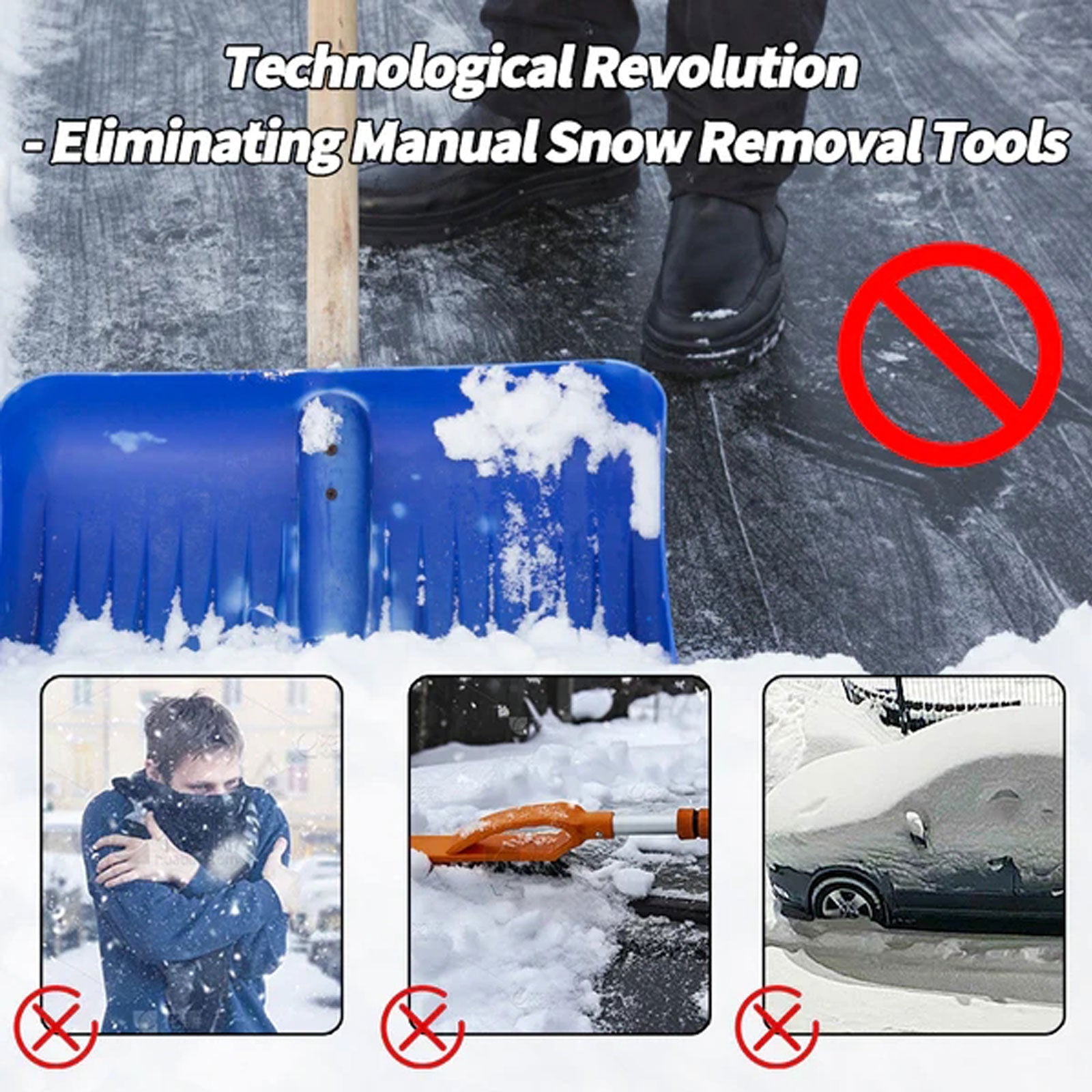 Deicer Car Glass Deicer Snow Removal Tool Quick Portable Car Window Deicer - Korvel