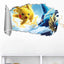 New 3D Pikachu Wall Sticker Pok é mon Wallpaper Self adhesive Cartoon Graffiti Anime Poster Children's Room PVC - Korvel